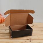 8x6x3 Inch Jet Black Glossy Mailer Box