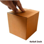 4x4x4 Inch Cube Carton Box – 3 Ply