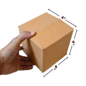 4x4x4 Inch Cube Carton Box – 3 Ply