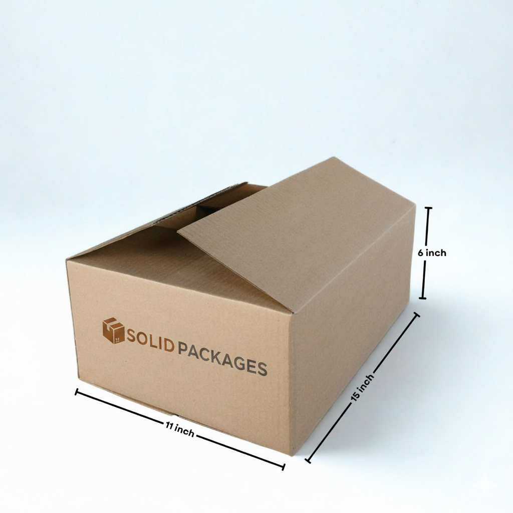 15x11x6 Inch Carton Box – 3 Ply