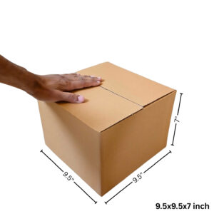 9.5x9.5x7 Inch Square Shipping Box – 3 Ply
