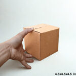 4.5x4.5x4.5 Inch Cube Corrugated Box – 3 Ply