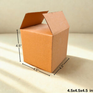 4.5x4.5x4.5 Inch Cube Corrugated Box – 3 Ply