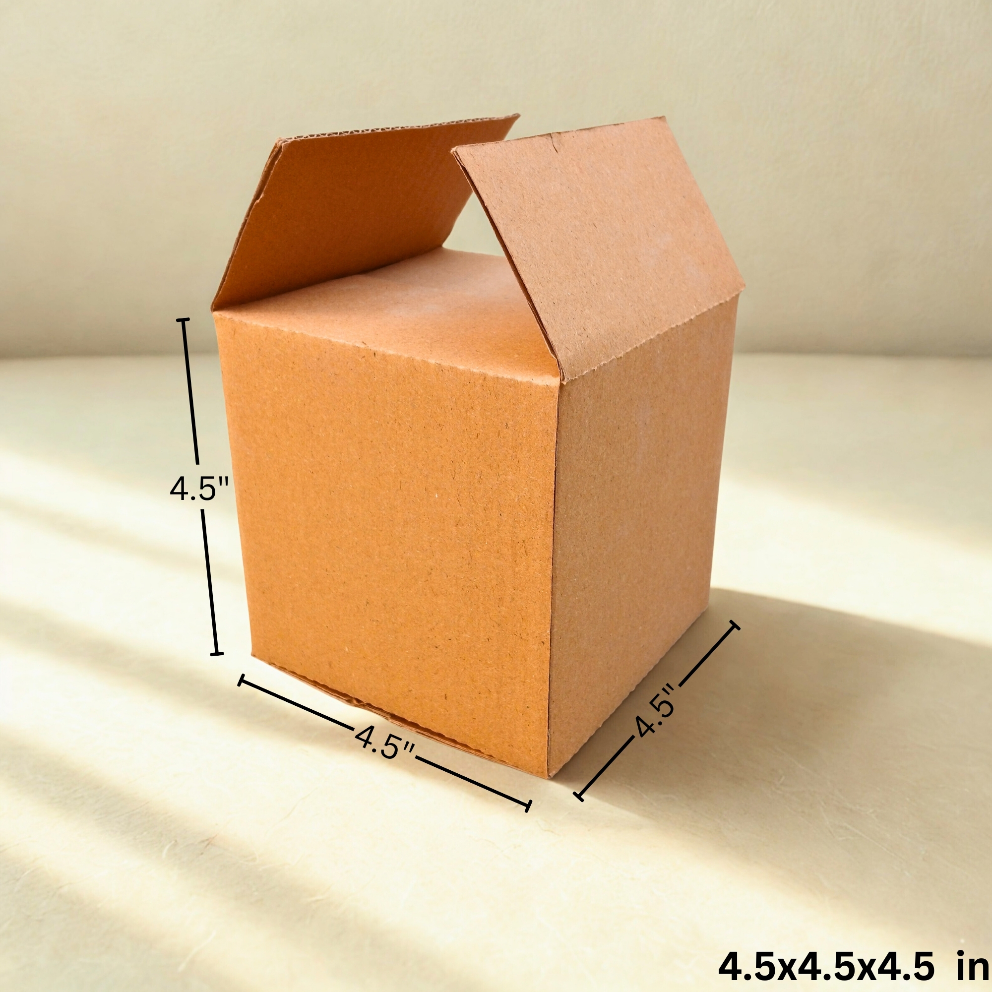 4.5x4.5x4.5 Inch Cube Corrugated Box – 3 Ply 4.5x4.5x4.5 Inch Cube Corrugated Box – 3 Ply
