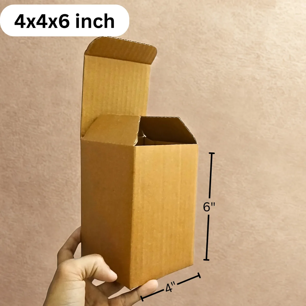 4x4x6 Inch Bottom-Lock Mug & Jar Box – 3 Ply