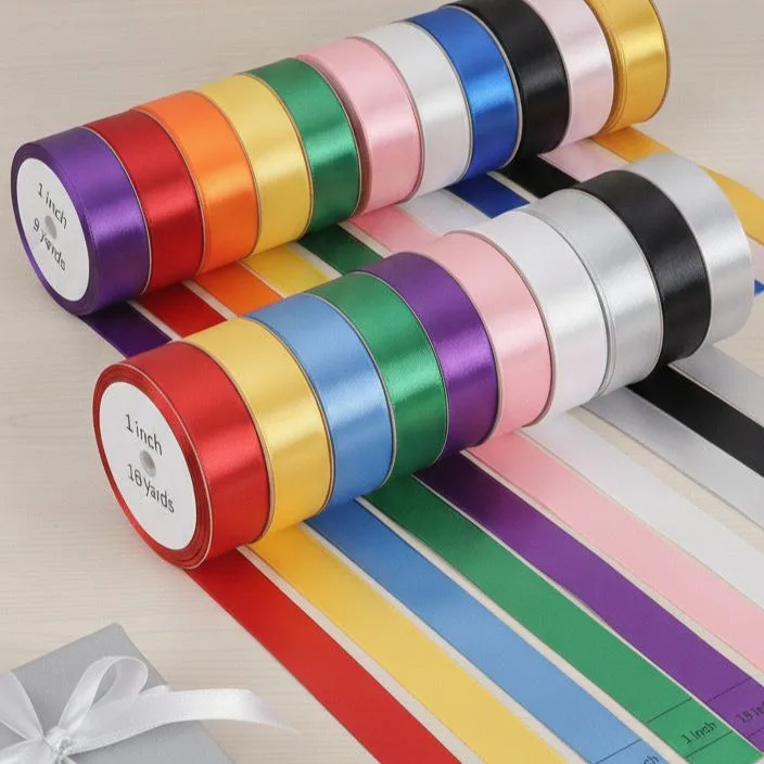 Premium Satin Ribbon Roll – 0.5 Inch x 18 Yards