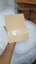 Brown Stand-Up Zipper Pouches – 2 Sizes