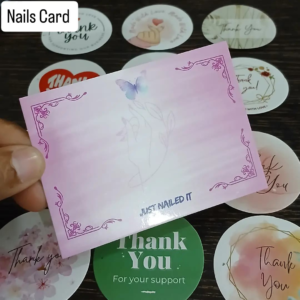 Nail Display Cards 4×2.75 Inch – Pack of 50