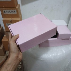 9×6.5×2.5 Inch Pink Carton Box – 3 Ply