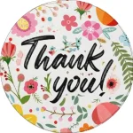Thank you Sticker 2 inch Round - Image 6