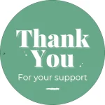 Thank you Sticker 2 inch Round - Image 11