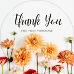 Thank you Sticker 2 inch Round - Image 16