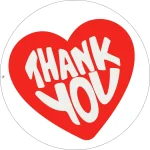 Thank you Sticker 2 inch Round - Image 20
