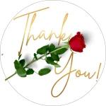 Thank you Sticker 2 inch Round - Image 21